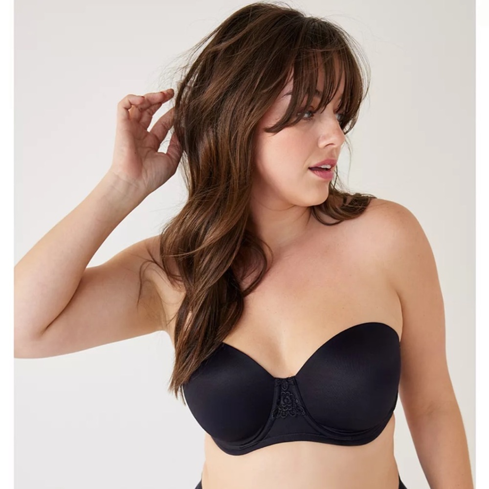 Vanity Fair Beauty Back Strapless 5 way Underwire Bra 74380 black new 40D